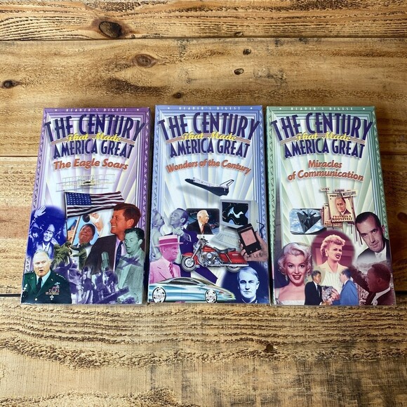 Readers Digest The Century That Made America Great VHS 3-Tape Box Set NEW SEALED - Picture 3 of 5
